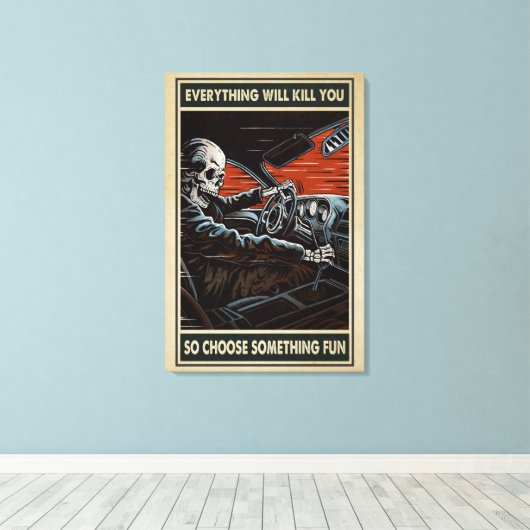 Das Rennen von Skeletts wird dir Leinwand bringen (Insitu (Holzboden))