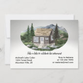 Das Rentenleben ist besser in den Bergen wandern Einladung (Rückseite)