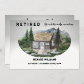 Das Rentenleben ist besser in den Bergen wandern Einladung (Vorne/Hinten)