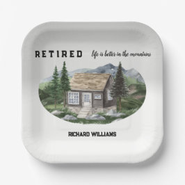 Das Rentenleben ist besser in den Bergen wandern Pappteller