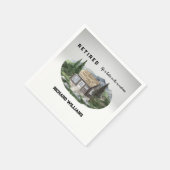 Das Rentenleben ist besser in den Bergen wandern Serviette (Ecke)