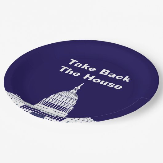 Das Repräsentantenhaus Pappteller (Schrägansicht)