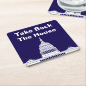 Das Repräsentantenhaus Rechteckiger Pappuntersetzer (angewinkelt)