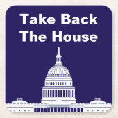 Das Repräsentantenhaus Rechteckiger Pappuntersetzer (Vorderseite)