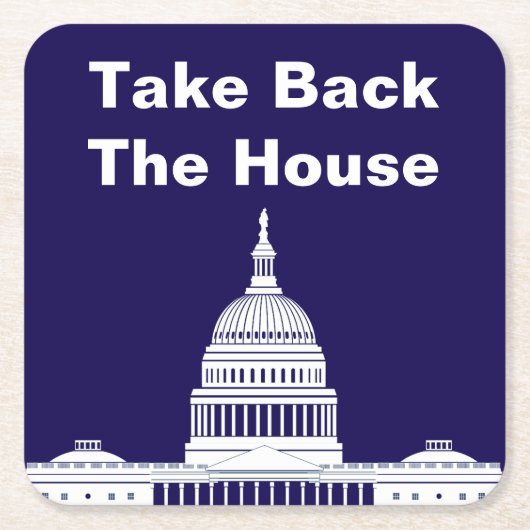 Das Repräsentantenhaus Rechteckiger Pappuntersetzer (Vorderseite)