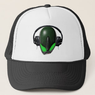 Das Reptil-alien {verärgert} Pissed weg DJ in den Truckerkappe