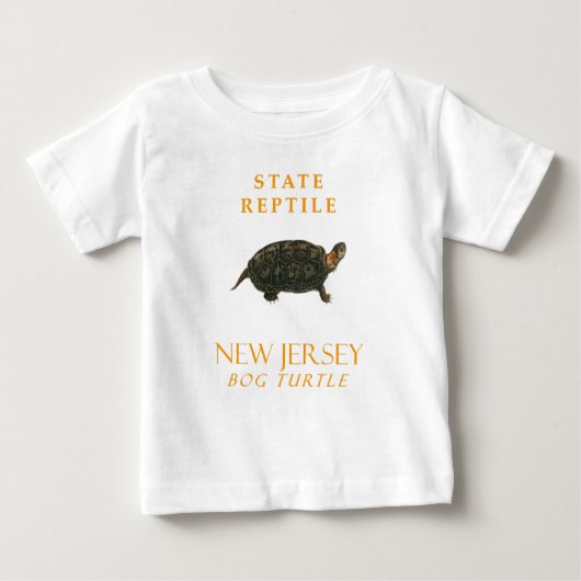 Das Reptil der Bog-Schildkröte in New Jersey Baby T-shirt (Vorderseite)