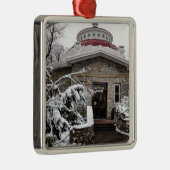 Das Reptil-Haus Cincinnati-Zoos Silbernes Ornament (Rechts)