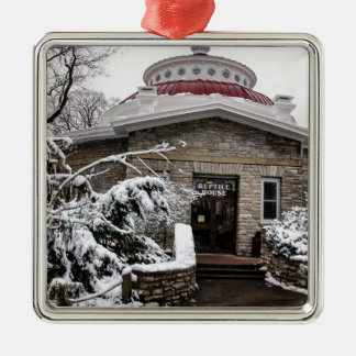 Das Reptil-Haus Cincinnati-Zoos Silbernes Ornament