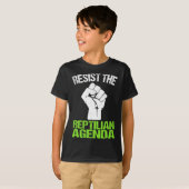 Das Reptilian Agenda T-Shirt widerstehen (Vorne ganz)