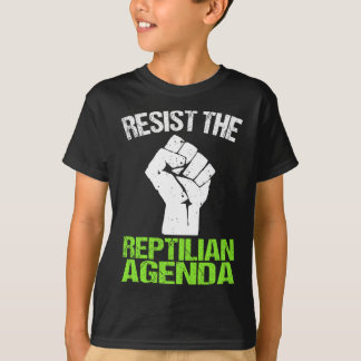 Das Reptilian Agenda T-Shirt widerstehen