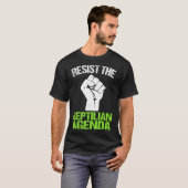 Das Reptilian Agenda T-Shirt widerstehen (Vorne ganz)