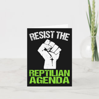 Das Reptilian Agenda T-Shirt widerstehen Karte