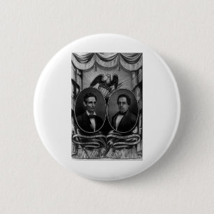 Das republikanische Banner für 1860 - 1860 Button