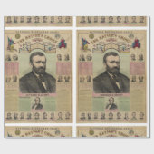 Das republikanische Diagramm Ulysses S. Grant Geschenkpapier (Flach)
