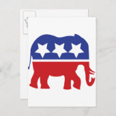 Das republikanische Party Logo - aktualisiert! Einladungspostkarte (Vorne/Hinten)