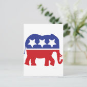 Das republikanische Party Logo - aktualisiert! Einladungspostkarte (Stehend Vorderseite)