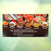 Das Restaurant Advert mit koreanischer Küche indiv Fensteraufkleber (Blatt 3)