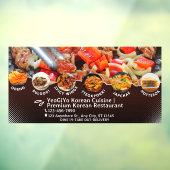 Das Restaurant Advert mit koreanischer Küche indiv Fensteraufkleber (Blatt 3)