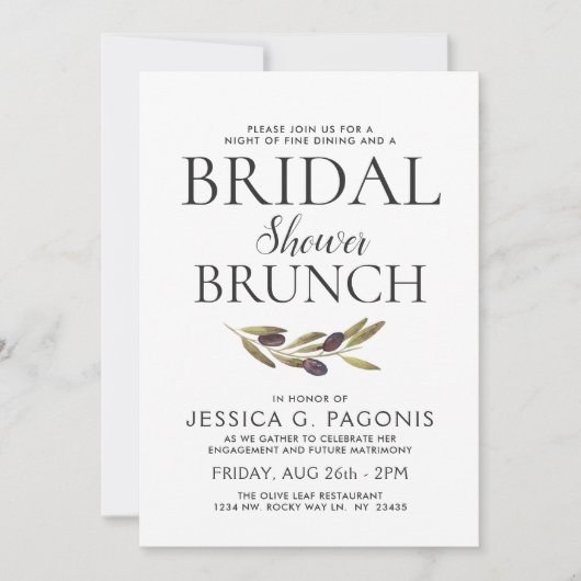 Das Restaurant, das themenorientierten Einladung (Vorderseite)