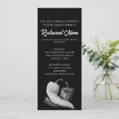 Das Restaurant Grand Opening in den Paprikaschoten Einladung (Stehend Vorderseite)