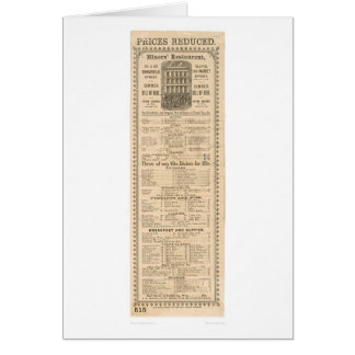 Das Restaurant-Menü der Bergmänner (1083A)