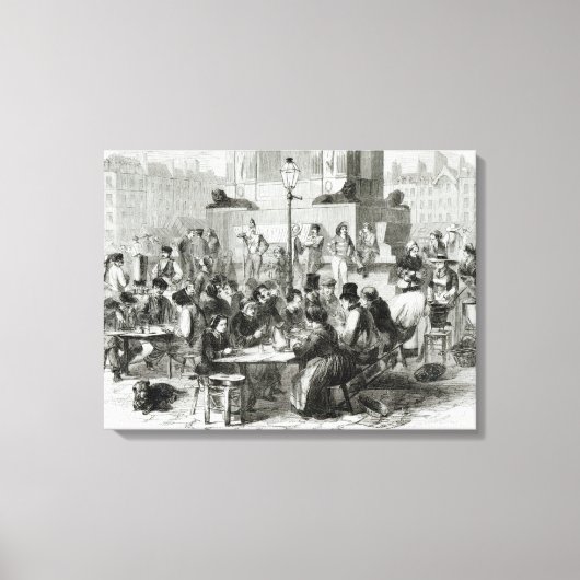 Das Restaurant mit nassen Füßen Leinwanddruck (Vorderseite)