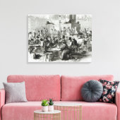 Das Restaurant mit nassen Füßen Leinwanddruck (Insitu (Wohnzimmer))