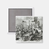 Das Restaurant mit nassen Füßen Magnet (Vorderseite/Rückseite)