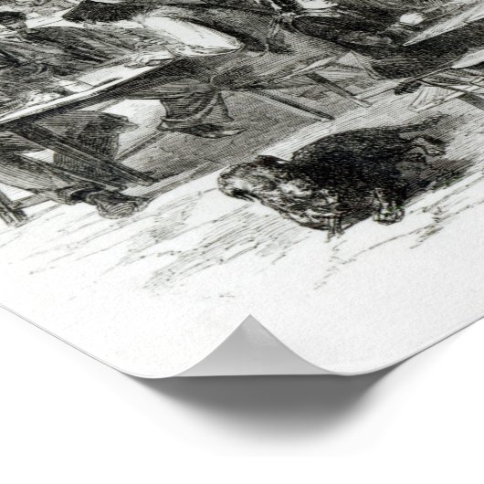 Das Restaurant mit nassen Füßen Poster (Ecke)