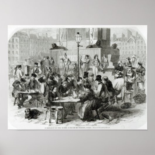 Das Restaurant mit nassen Füßen Poster (Vorne)