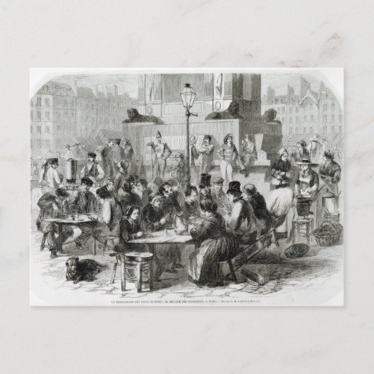 Das Restaurant mit nassen Füßen Postkarte (Vorderseite)