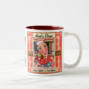 Das Restaurant-Retro Küchen-Kunst-Entwurfs-Tasse Zweifarbige Tasse