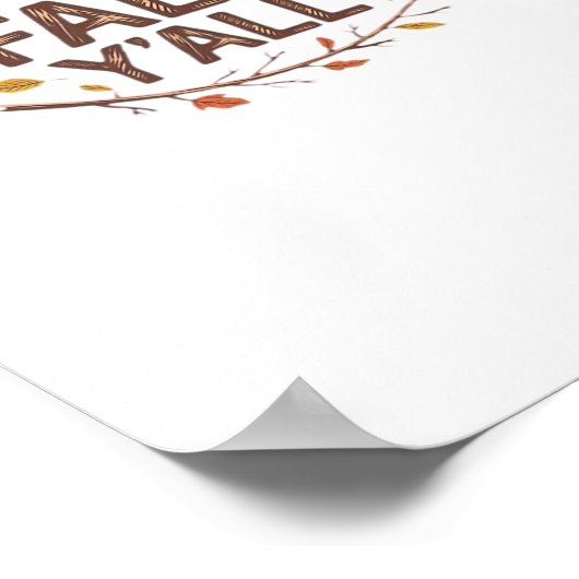 Das Retro Classic Design fällt in nichts Poster (Ecke)