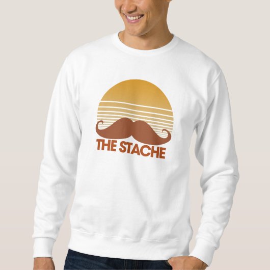 Das Retro-Design der Stache Sweatshirt (Vorderseite)