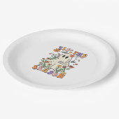 Das Retro-Halloween-Party der Saison - Trendy Pappteller (Schrägansicht)