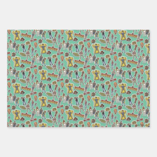 Das Retro-Stickermuster der Goonies Geschenkpapier Set (Vorderseite 3)