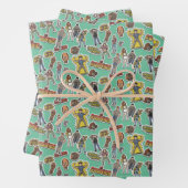 Das Retro-Stickermuster der Goonies Geschenkpapier Set (Beispiel)