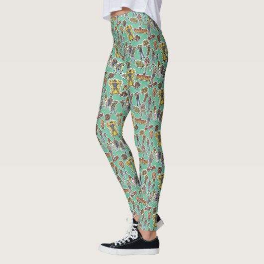 Das Retro-Stickermuster der Goonies Leggings (Links)