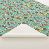 Das Retro-Stickermuster der Goonies Sherpadecke (3/4)