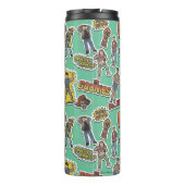 Das Retro-Stickermuster der Goonies Thermosbecher (Rückseite)