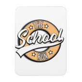 Das Retrologo für den Schulallauf Magnet (Vertikal)