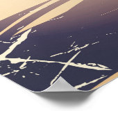 Das Retroposter der Insel Montserrat Poster (Ecke)