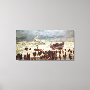 Das Rettungsboot, 1873 Leinwanddruck