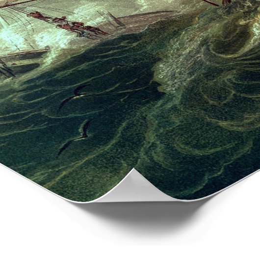 Das Rettungsboot vor Tynemouth Bay Poster (Ecke)