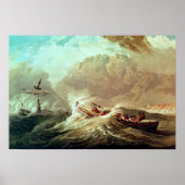 Das Rettungsboot vor Tynemouth Bay Poster (Vorne)