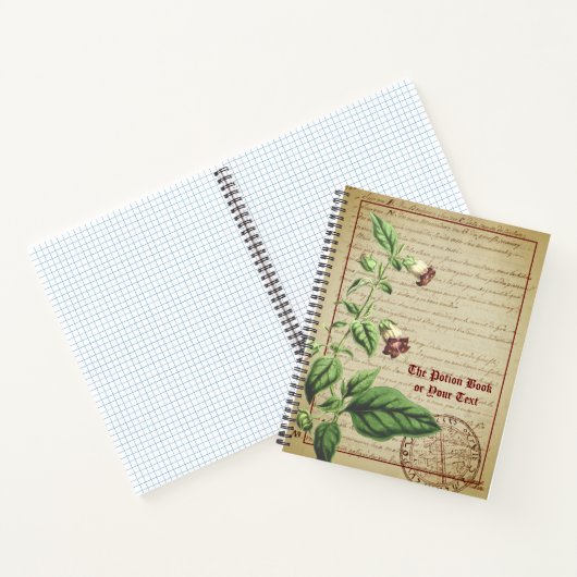 Das Rezept-Notebook mit Totem Nachtschatten Notizblock (Innenseite)