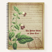 Das Rezept-Notebook mit Totem Nachtschatten Notizblock (Vorderseite)