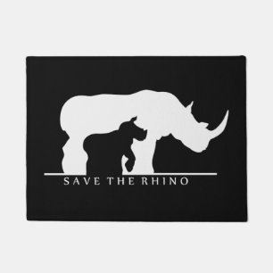 Das Rhino gerettet Fußmatte