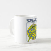 Das Riddler & Logo-Lila Kaffeetasse (Vorderseite Links)